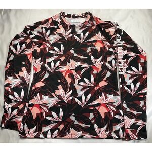 Columbia PFG Women's Tidal Tee Long Sleeve Sun Shirt, Floral Print, Size XS 8